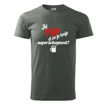 Já piju - tvoje superschopnost? šikmý nápis Já piju - tvoje superschopnost? šikmý nápis