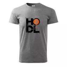 Hodl velký nápis a logo BTC