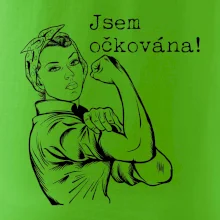 Jsem očkována - černě