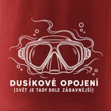 Dusíkové opojení potápěčská maska s vlnícími se linkami
