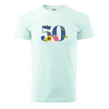 Květinové číslo kreslené - 50