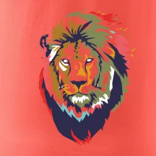 Hlava lva kreslená jednoduchá