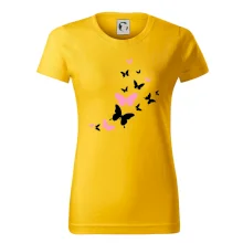 Motýli růžovo černí