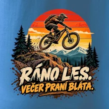 Ráno les večer praní bláta na kole