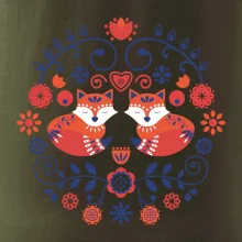 Folklor - dvě lišky