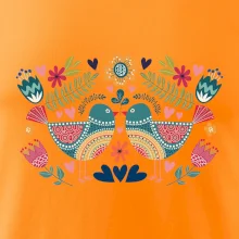 Folklor - dva barevní ptáčci