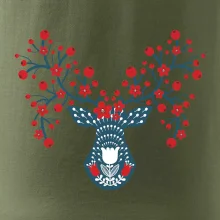 Folklor - jelen s červenými plody