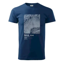 Smrk - vrstevnice v obdélníku