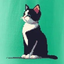 Mourovatá kočka pixel