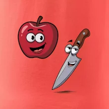 Parové triko - Jablko a nůž