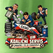 Macinka opravuje závodní auto ČESKO