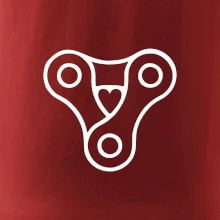 Cyklo srdce řetěz trojúhelník