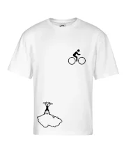 Mapa ČR + kolo na prsu