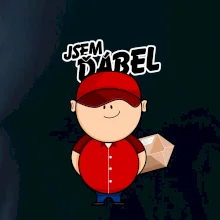 Jsem ďábel doručovatel červený Jsem ďábel doručovatel červený