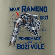 Badminton rameno drží boží vůle
