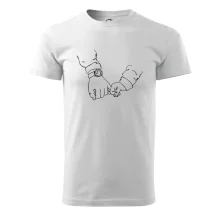 Táta a syn ruce obrys