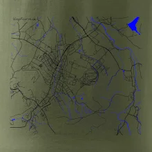 Kopřivnice - Mapa s vodními toky