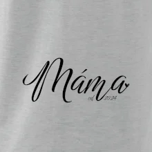 Máma od roku -  psací písmo