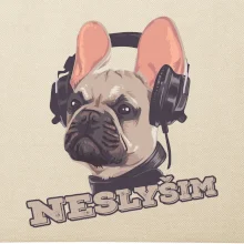 Francouzský buldoček neslyším