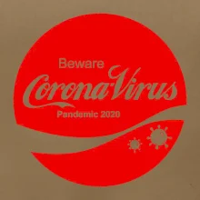 Corona virus pandemic logo