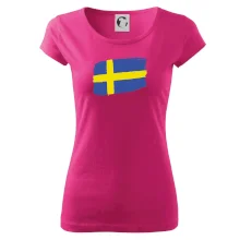 Švédsko vlajka štětkou