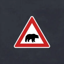 Dopravní značka - Pozor lední medvěd