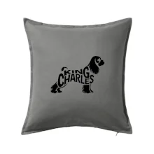 Kavalír king Charles španěl nápis v těle