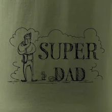 Kreslený nápis super dad