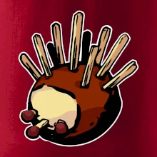 Kaštanový ježeček - prso