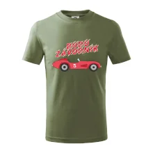 Budu závodník červené staré auto