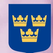 Švédský znak tři korunky na prso