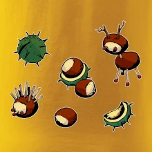 Kaštanová zvířátka - obdelník