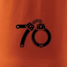 Narozeninové tričko pro policajta - pouta 70