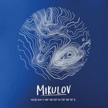 Mikulov - vrstevnice v kruhu