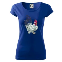 Kohout kreslený bílý