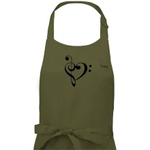 Houslový klíč srdce