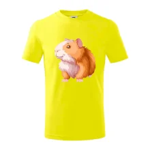 Morče - kreslené, bílo oranžové