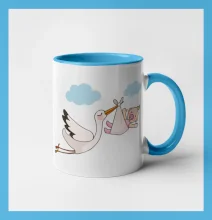 Čáp čekáme miminko - holka