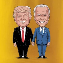 Trump a Biden - velký kamarádi