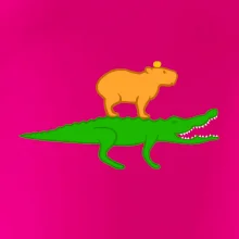 Kapybara na krokodýlovi (Moňas)