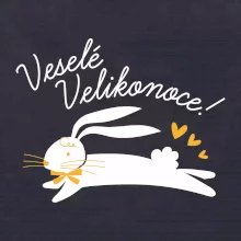 Veselé Velikonoce - bíle