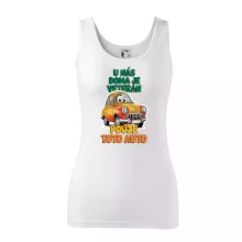 U nás doma je veterán pouze toto auto barevný nápis