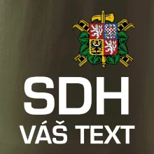 Sbor dobrovolných hasičů - znak bez nápisu + Nápis na zádech
