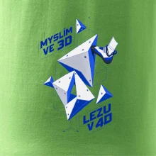 Bouldering myslím ve 3d lezu v 4d