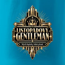 Listopadový gentleman zlatý art deco motiv