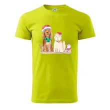 Veselé vánoce - pes, křeček a kočka