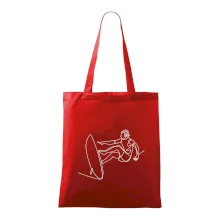 Surfař na vlně jedním tahem