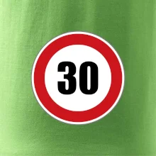 Dopravní značka - omezení rychlosti 30