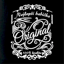 Vintage nejlepší babička  100% kvalita