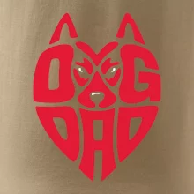 Dog dad nápis v hlavě